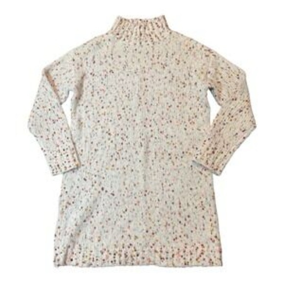 LOFT Dresses & Skirts - NWOT Loft Multicolor Boucle Mock Neck Sweater Dress Size Medium